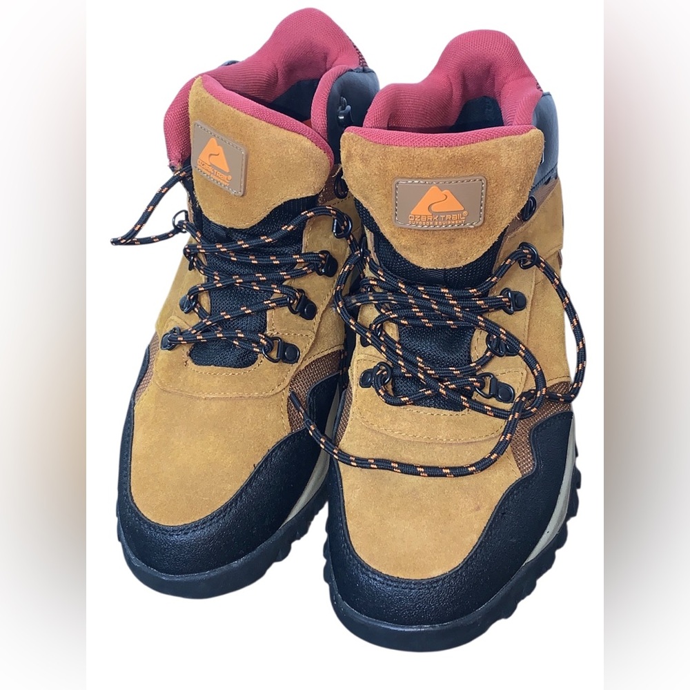 Ozark Trail Redlined Mid Hiker Boots Suede Waterproof Boots Men's Size 13